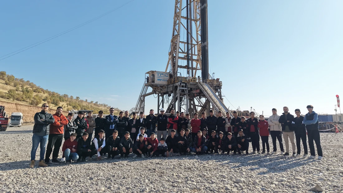 Dader-1 sondaj sahası lise öğrencilerini ağırladı