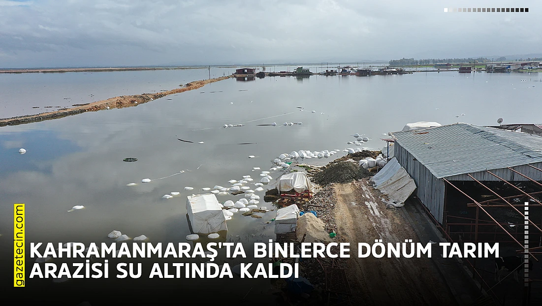 Kahramanmaraş'ta binlerce dönüm tarım arazisi su altında kaldı