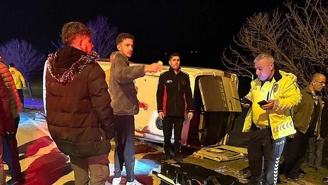 Kahramanmaraş’ta servis aracı devrildi: 10 yaralı