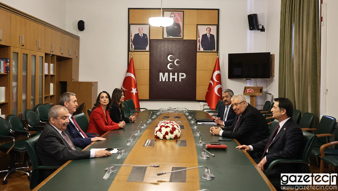 MHP grubu DEM Parti heyetiyle görüştü