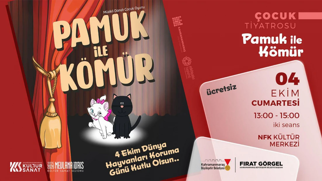 Pamuk ile Kömür 4 Ekim’de Kahramanmaraş’a geliyor