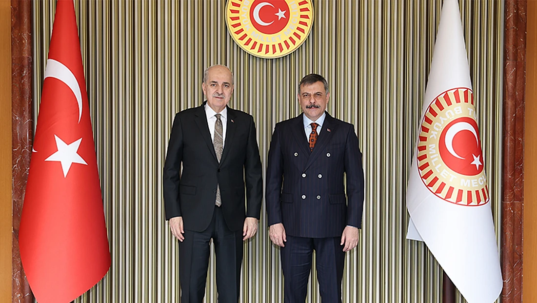 TBMM Başkanı Kurtulmuş, İçişleri Bakanı Çiftçi'yi kabul etti