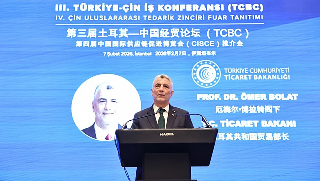 Ticaret Bakanı Ömer Bolat, 3. Türkiye-Çin Konferansı'nda konuştu
