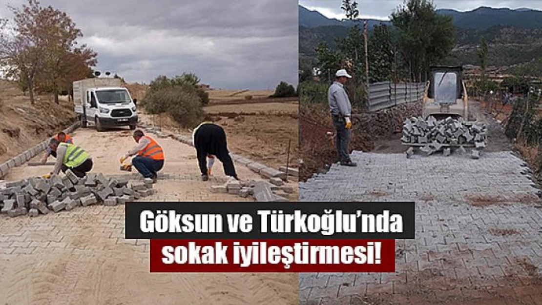 Göksun ve Türkoğlu'nda sokak iyileştirmesi!