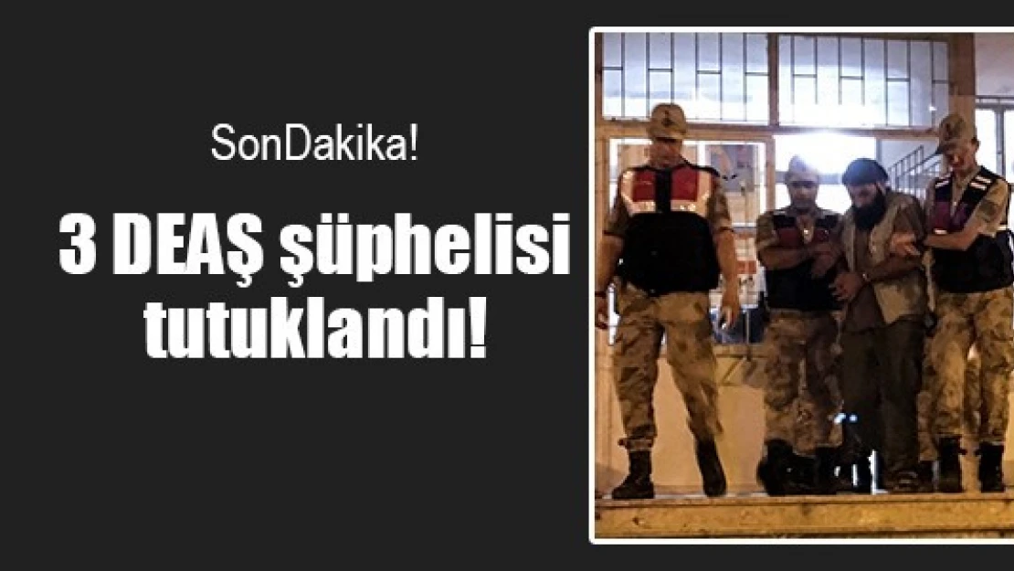 3 DEAŞ şüphelisi tutuklandı!