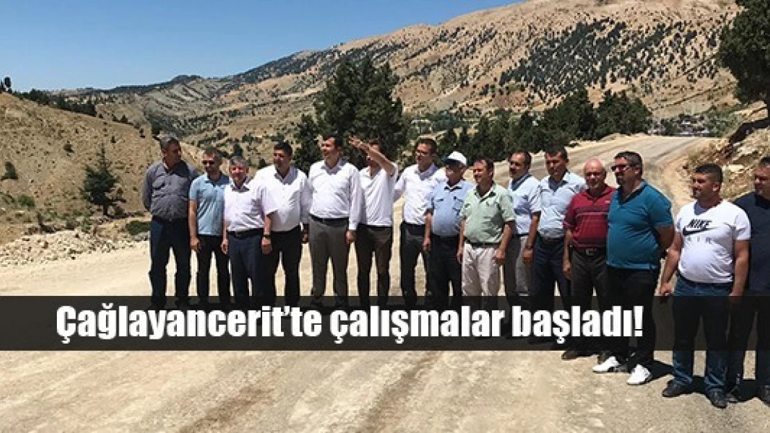 Çağlayancerit'te çalışmalar başladı!