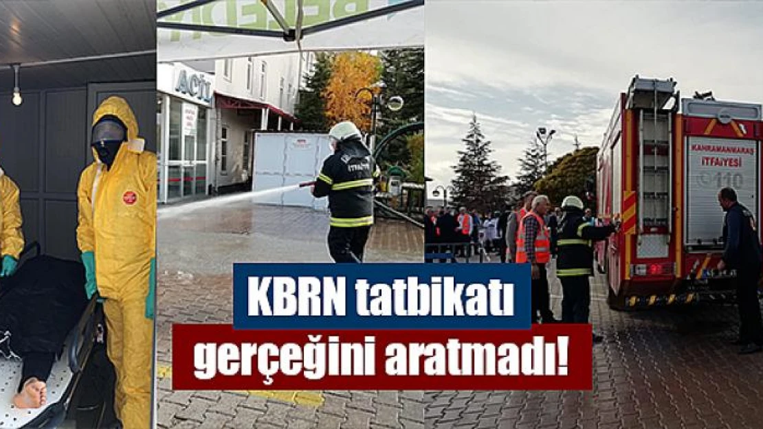 KBRN tatbikatı gerçeğini aratmadı!