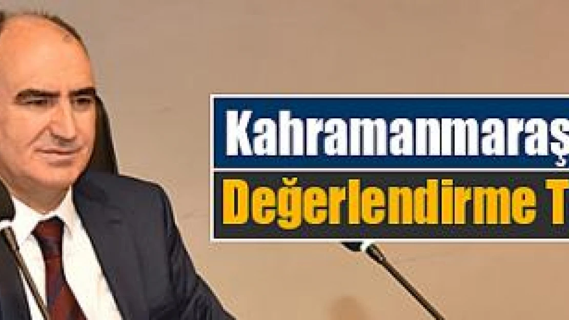 Kahramanmaraş İl Pandemi Planı Değerlendirme Toplantısı yapıldı!