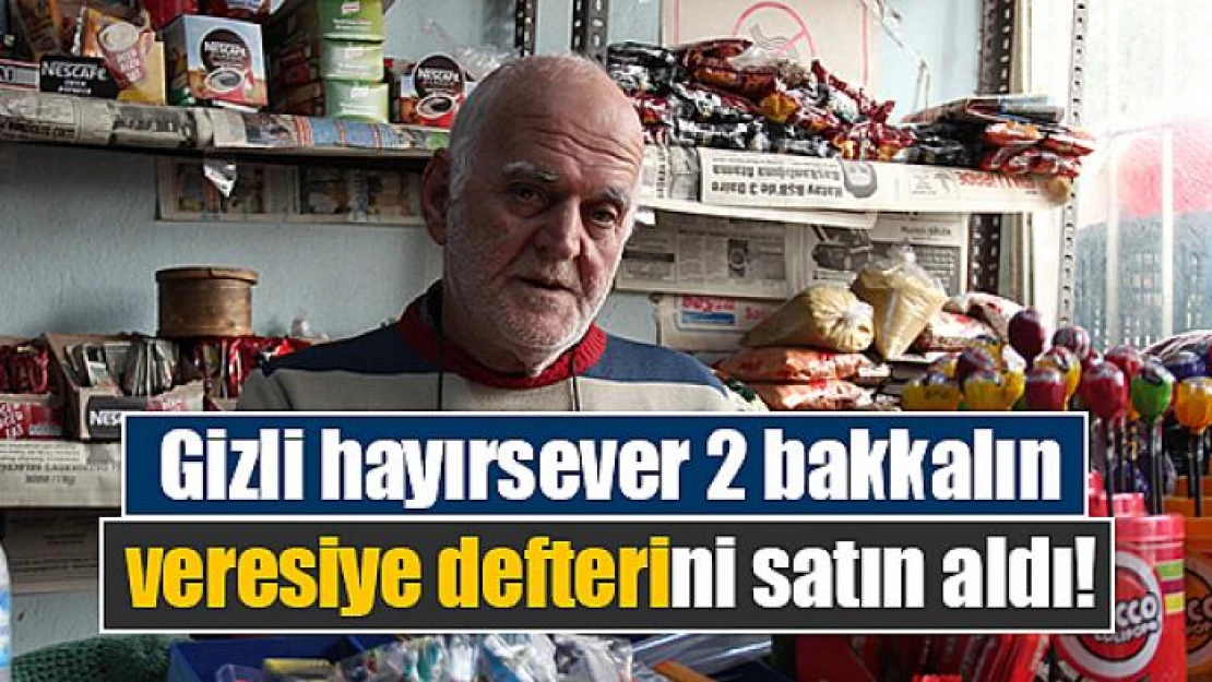 Gizli hayırsever 2 bakkalın veresiye defterini satın aldı!