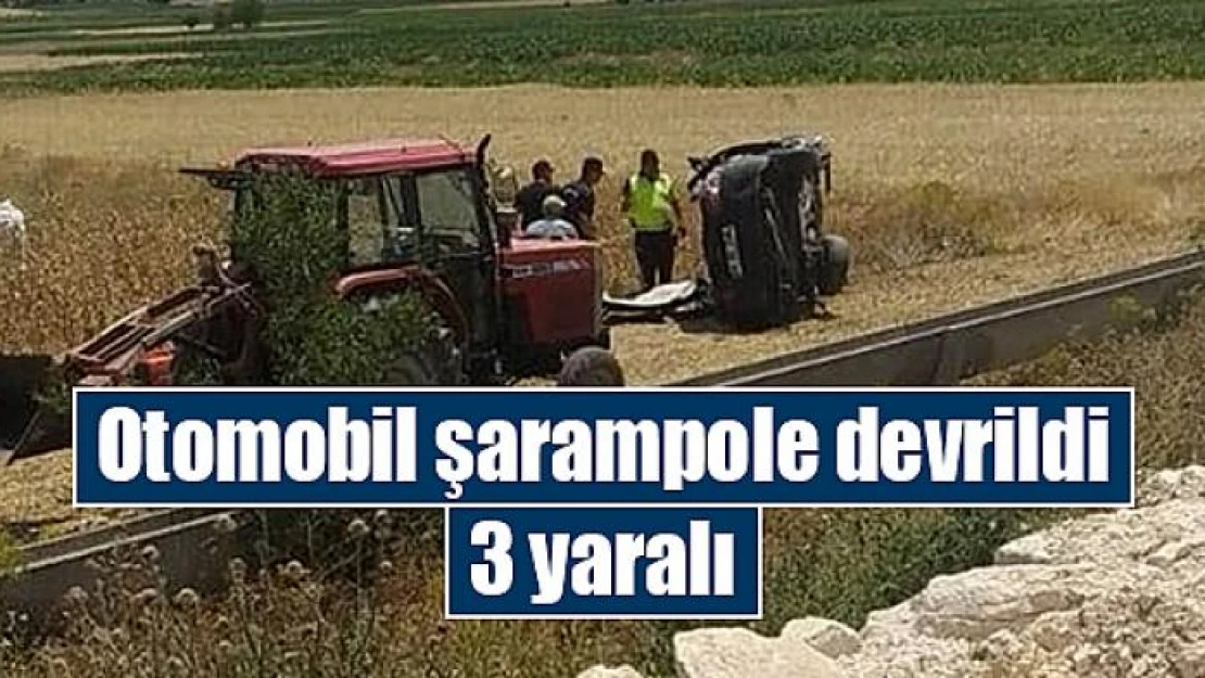 Otomobil şarampole devrildi: 3 yaralı