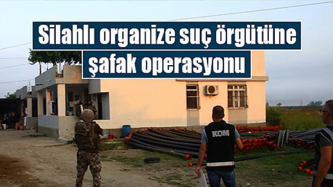 Silahlı organize suç örgütüne şafak operasyonu