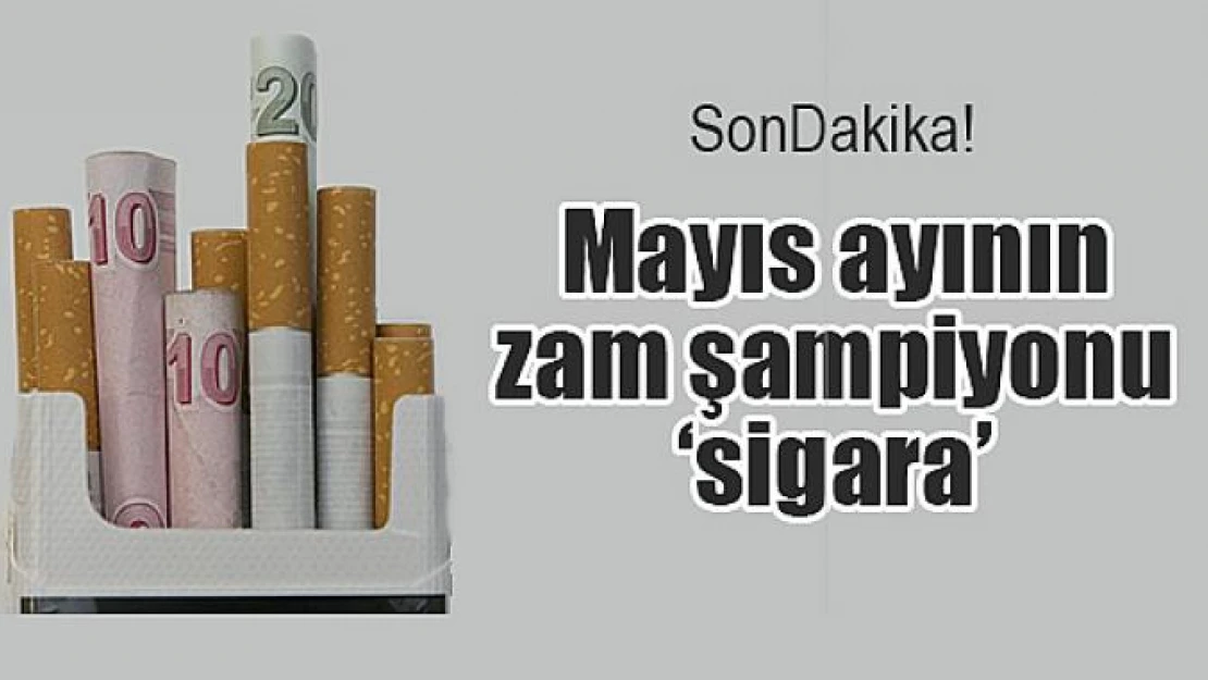 Mayıs ayının zam şampiyonu 'sigara'