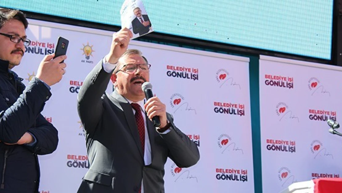 Göksun'da AK Parti'nin seçim ofisi açılışı mitinge dönüştü!