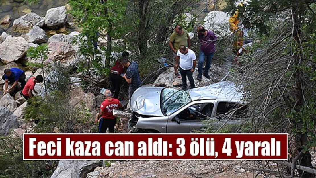 Feci kaza can aldı: 3 ölü, 4 yaralı