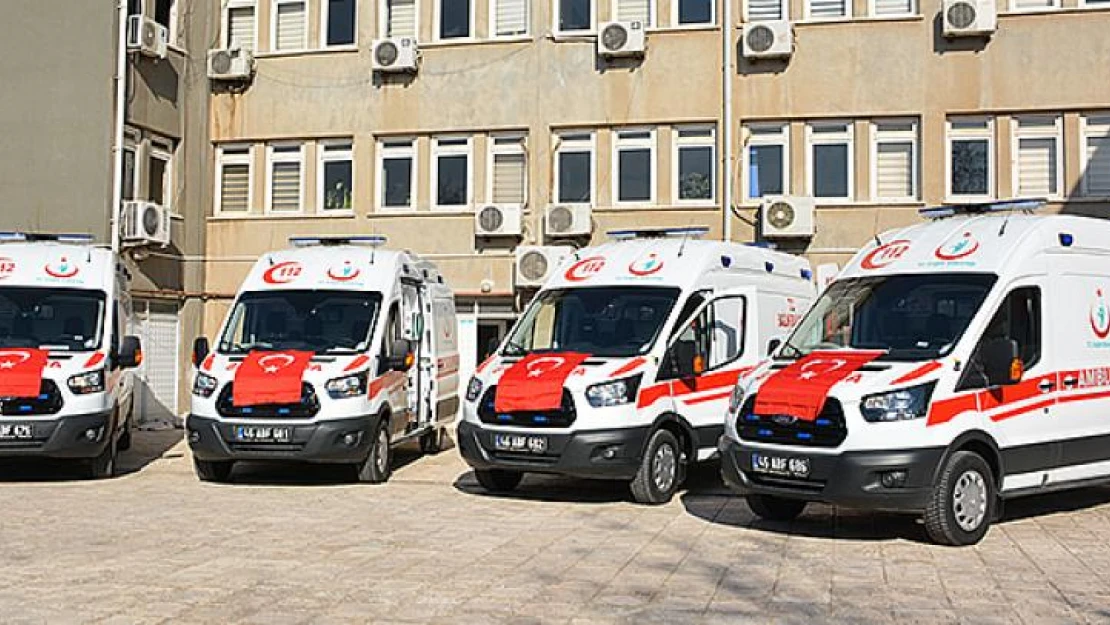 Tam donanımlı 4 adet ambulans ilçelere dağıtıldı!