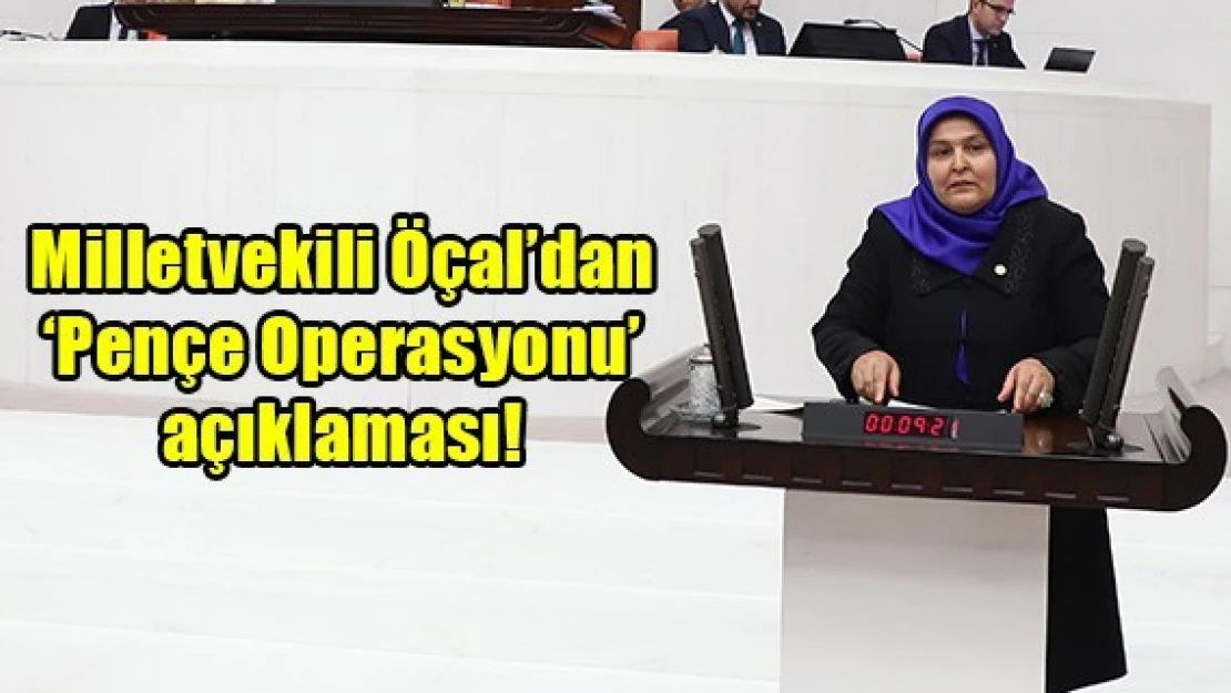 Milletvekili Öçal'dan 'Pençe Operasyonu' açıklaması!