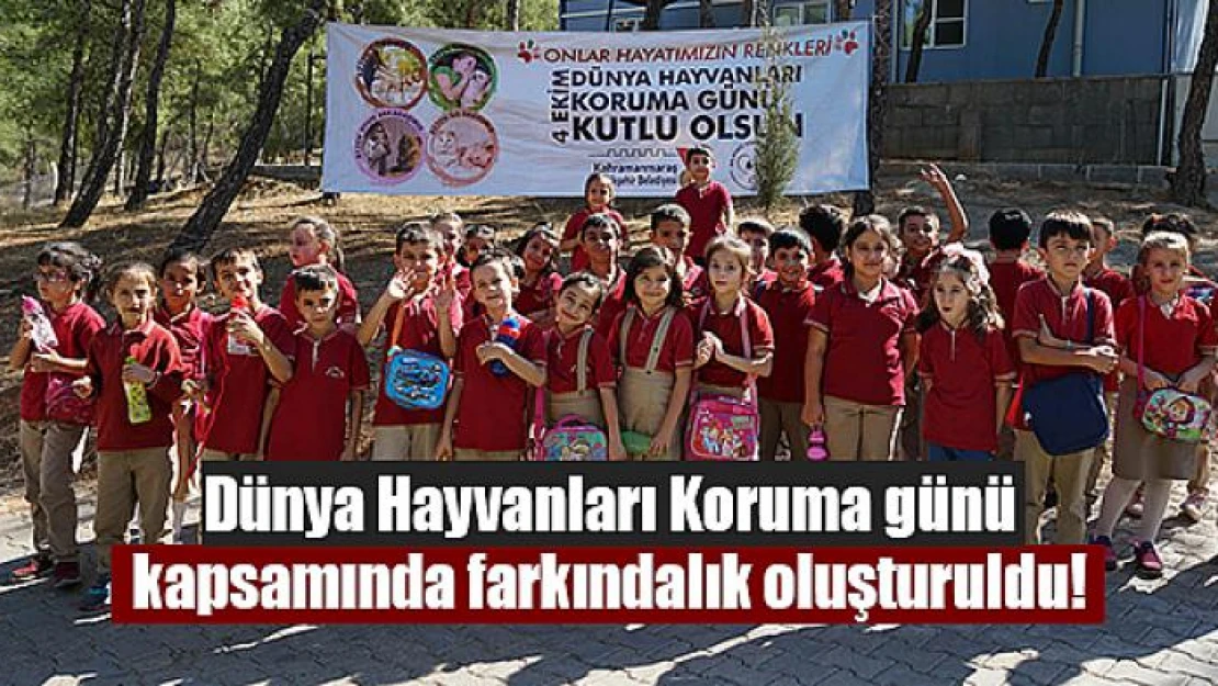 Dünya Hayvanları Koruma günü kapsamında farkındalık oluşturuldu!