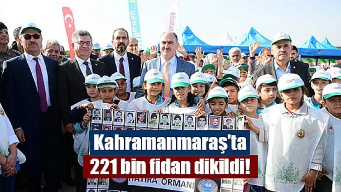 Kahramanmaraş'ta 221 bin fidan dikildi!