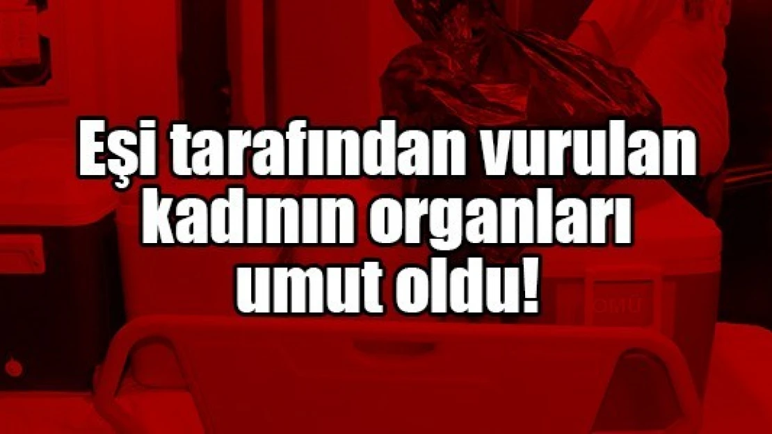 Eşi tarafından vurulan kadının organları umut oldu!