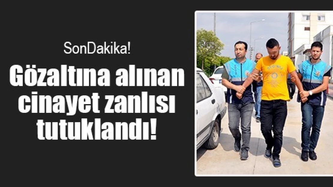 Gözaltına alınan cinayet zanlısı tutuklandı!