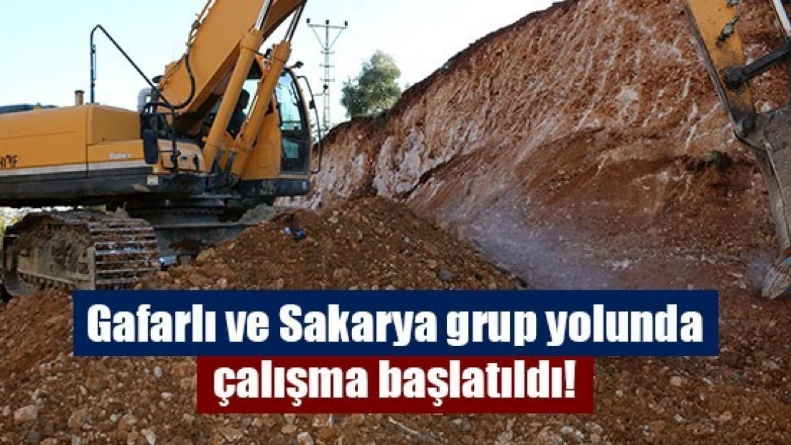 Gafarlı ve Sakarya grup yolunda çalışma başlatıldı!