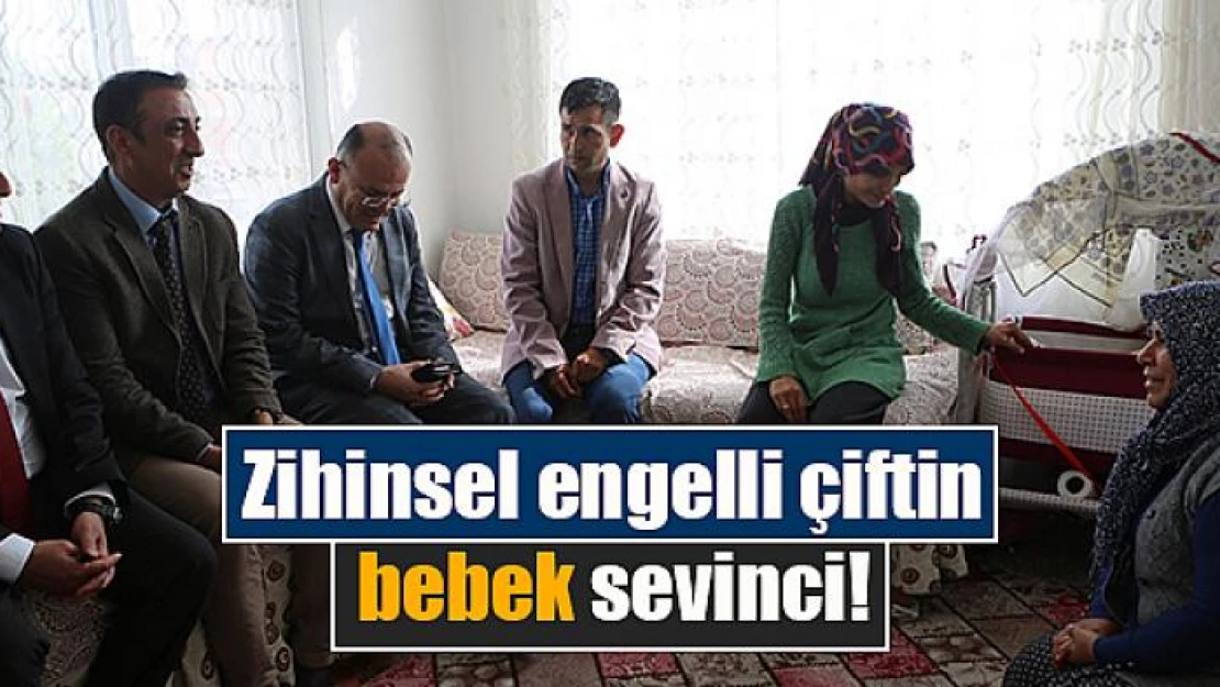 Zihinsel engelli çiftin bebek sevinci!