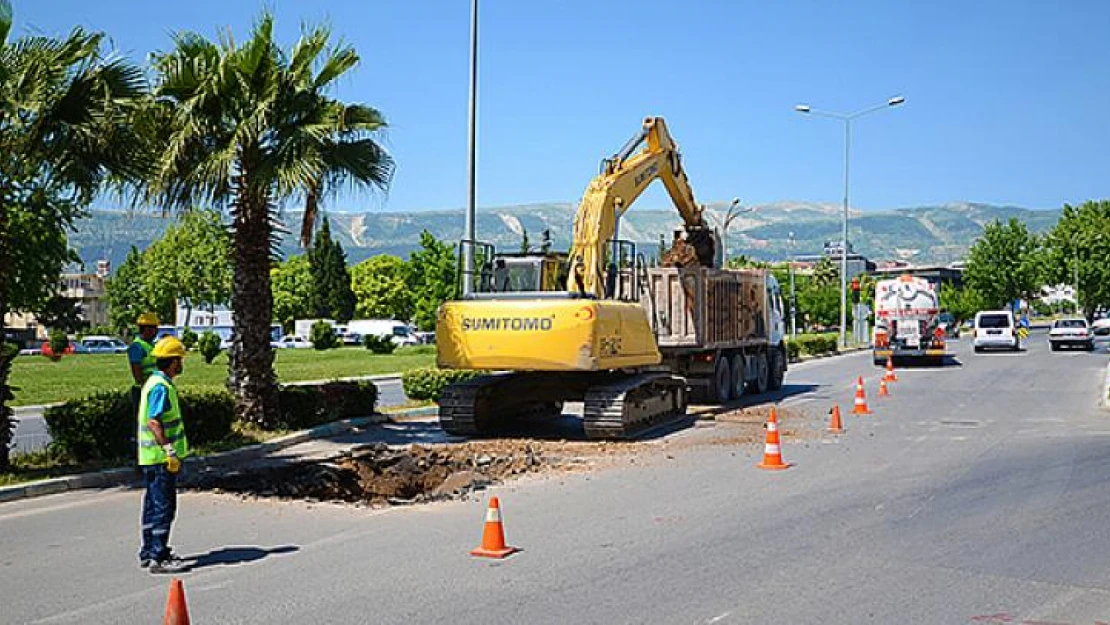 Arsan kavşağında deplase çalışmaları başladı!