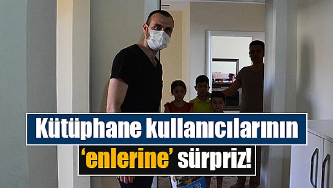 Kütüphane kullanıcılarının 'enlerine' sürpriz