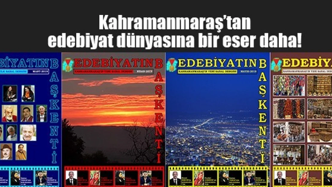 Kahramanmaraş'tan edebiyat dünyasına bir eser daha!