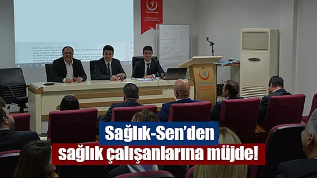 Sağlık-Sen'den sağlık çalışanlarına müjde! 