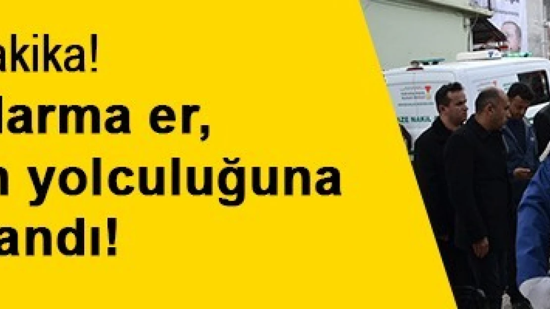 Gazi jandarma er, Andırın'da son yolculuğuna uğurlandı!