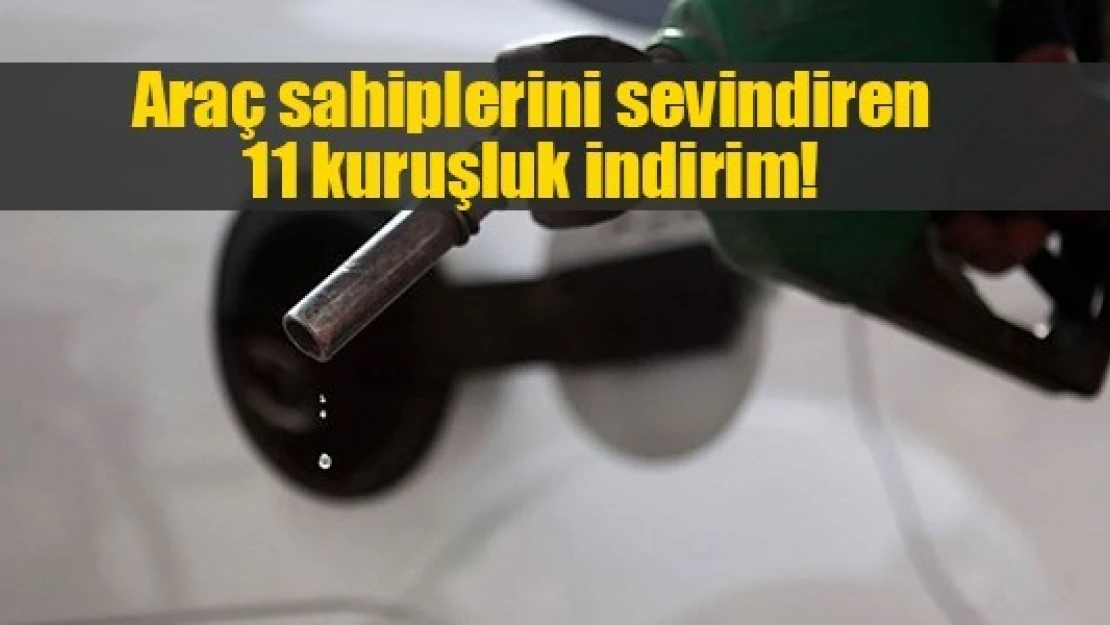 Araç sahiplerini sevindiren 11 kuruşluk indirim!