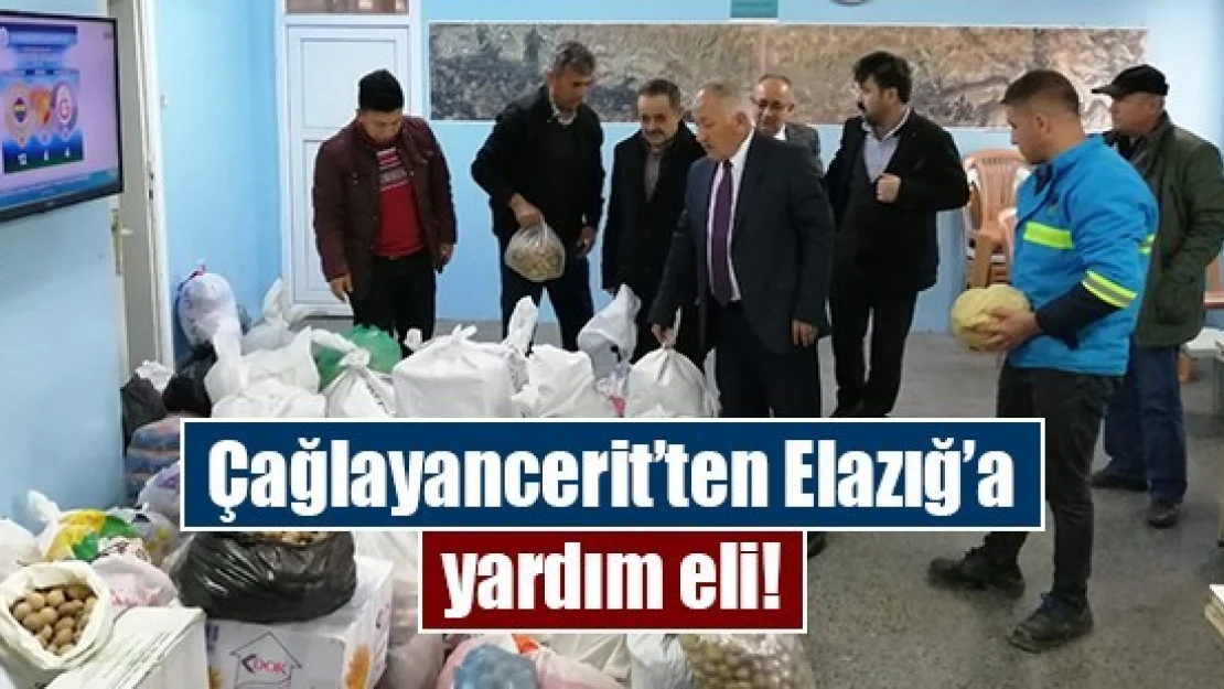 Çağlayancerit'ten Elazığ'a yardım eli!