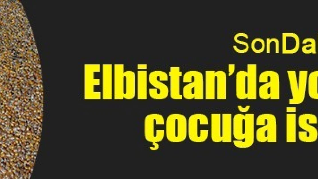 Elbistan'da yorgun mermi çocuğa isabet etti!