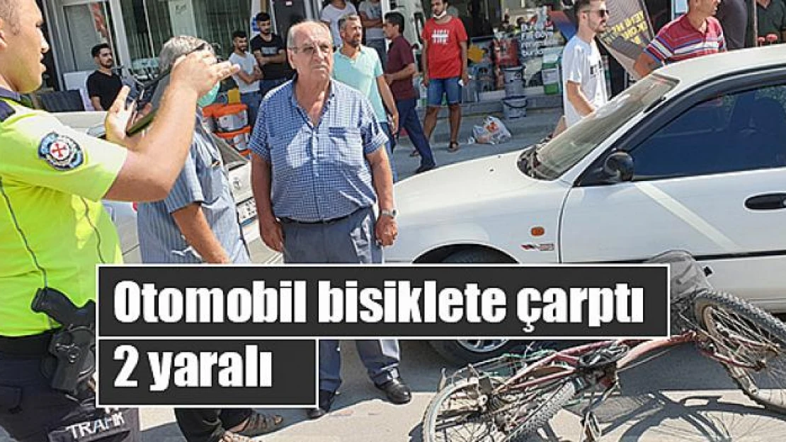 Otomobil bisiklete çarptı: 2 yaralı