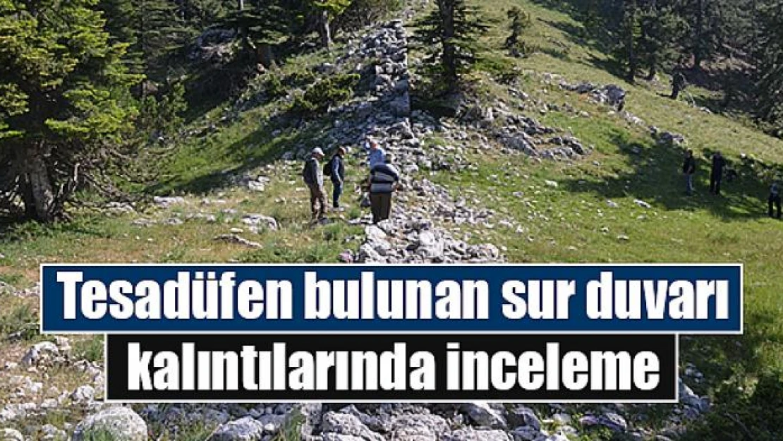 Tesadüfen bulunan sur duvarı kalıntılarında inceleme