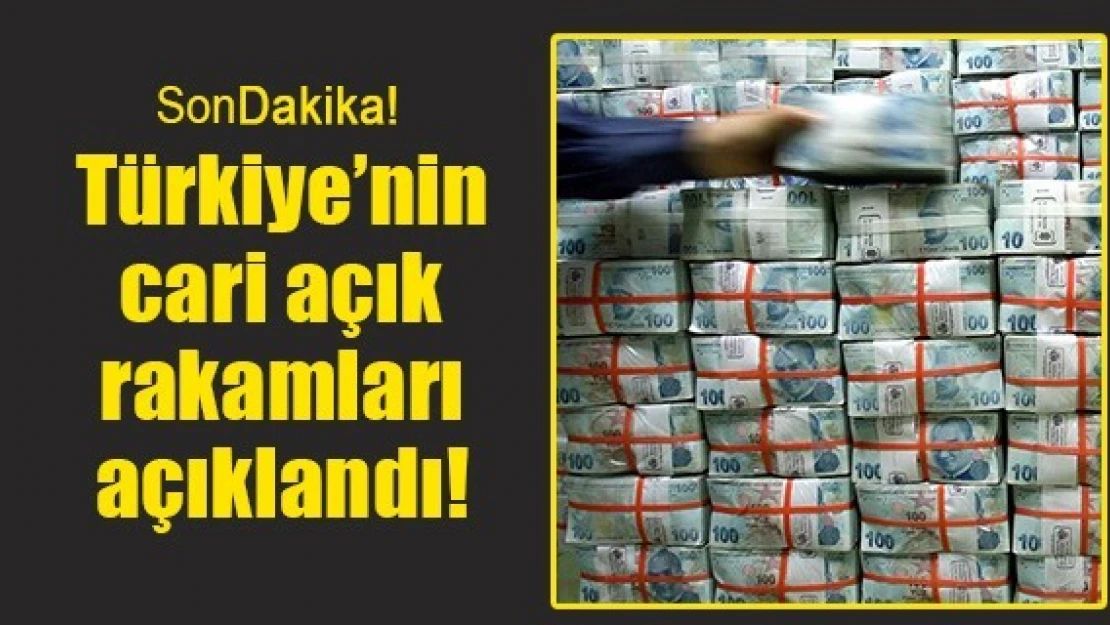 Türkiye'nin cari açık rakamları açıklandı!