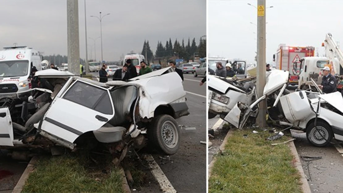 Kahramanmaraş'ta trafik kazası: 1 ölü, 1 yaralı