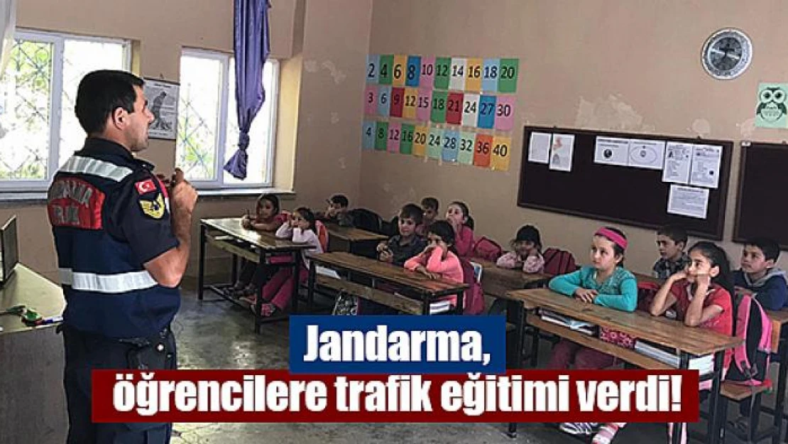 Jandarma, öğrencilere trafik eğitimi verdi!