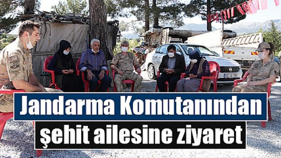 Kahramanmaraş Jandarma Komutanından şehit ailesine ziyaret