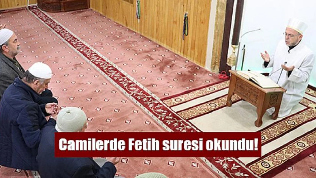 Camilerde Fetih suresi okundu!