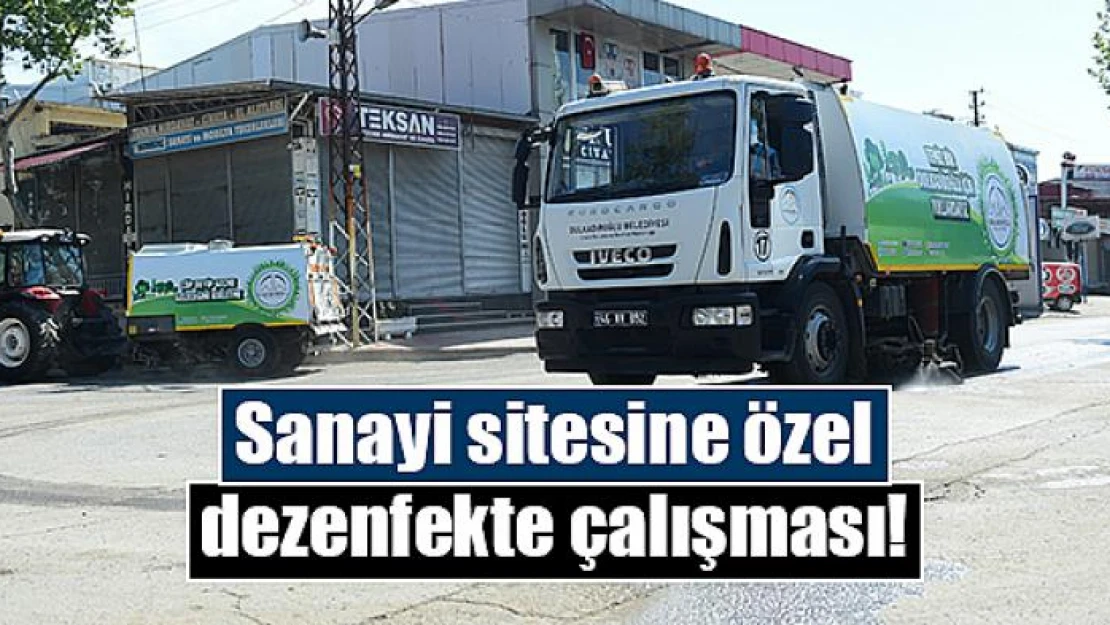 Sanayi sitesine özel dezenfekte çalışması!