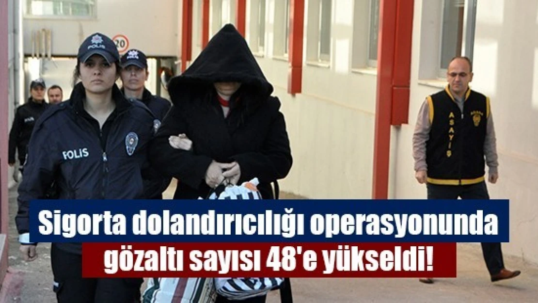 Sigorta dolandırıcılığı operasyonunda gözaltı sayısı 48'e yükseldi!