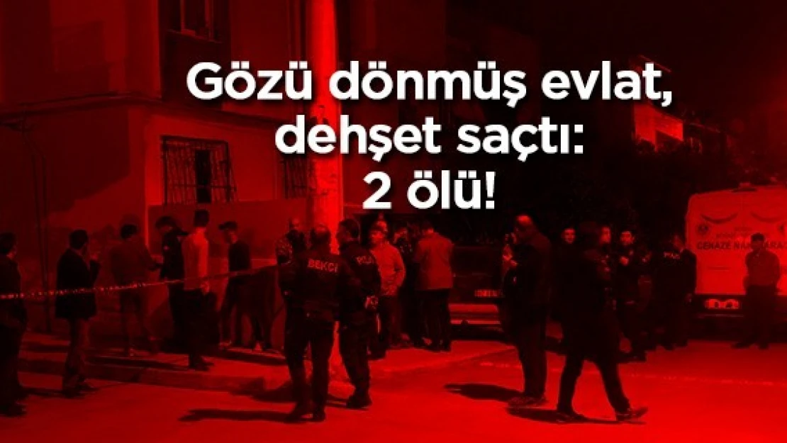 Gözü dönmüş evlat, dehşet saçtı: 2 ölü!