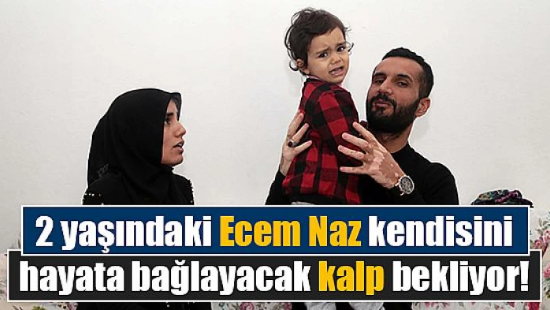 2 yaşındaki Ecem Naz kendisini hayata bağlayacak kalp bekliyor!