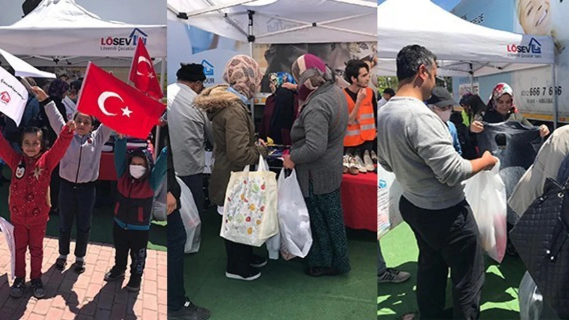 Lösev iyilikler tırı Kahramanmaraş'ta!