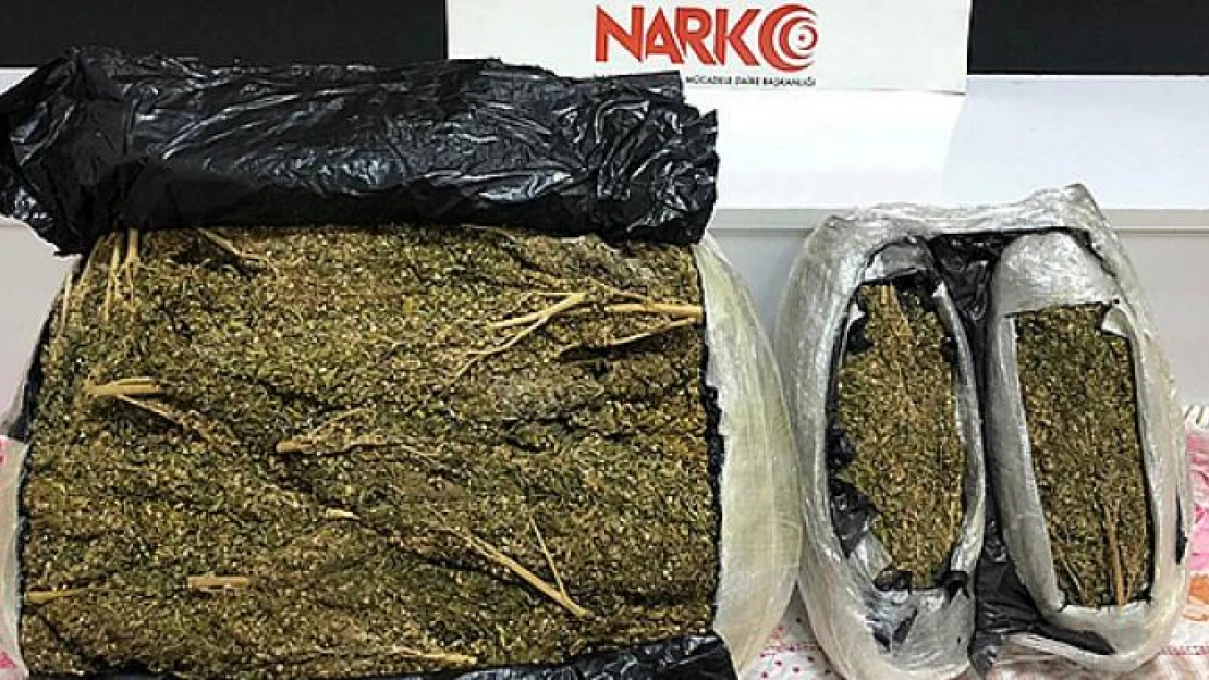 Kahramanmaraş'ta 12,5 kg uyuşturucu ele geçirildi!