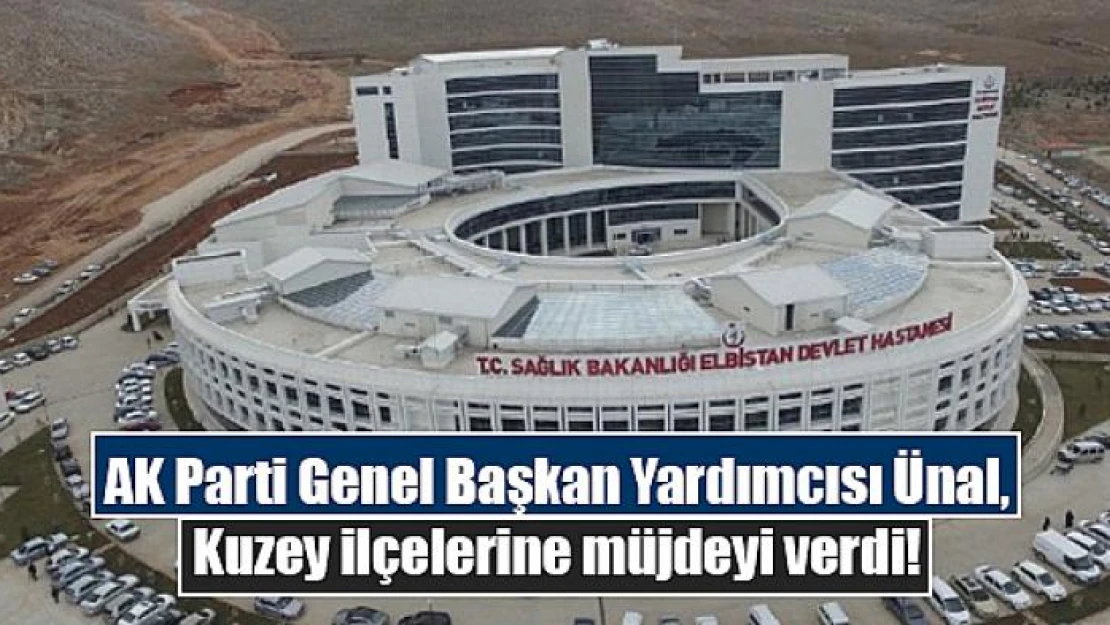 AK Parti Genel Başkan Yardımcısı Ünal, Kuzey ilçelerine müjdeyi verdi!