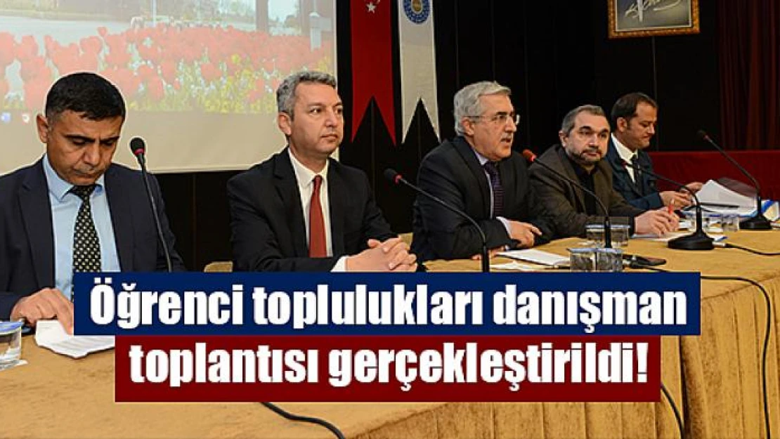 Öğrenci toplulukları danışman toplantısı gerçekleştirildi!