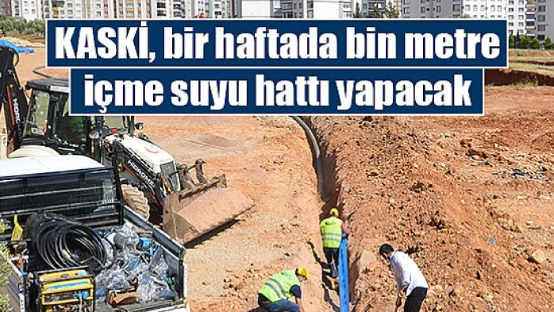 KASKİ, bir haftada bin metre içme suyu hattı yapacak